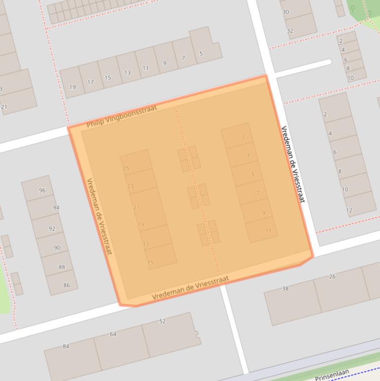 Kaart van postcodegebied 3067ZJ.