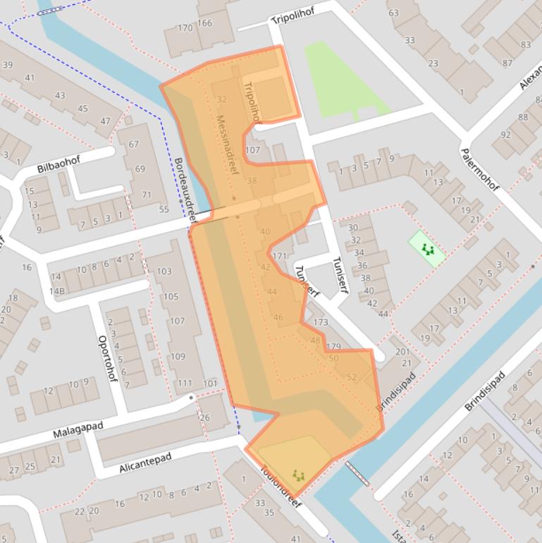 Kaart van postcodegebied 3067ZR.