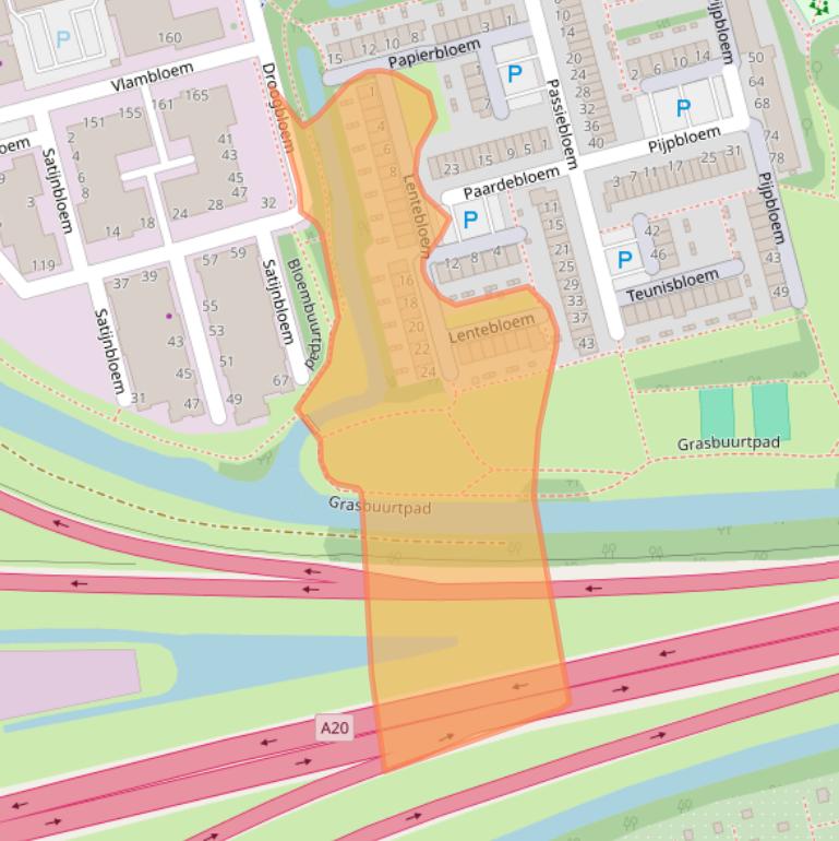 Kaart van postcodegebied 3068AE.