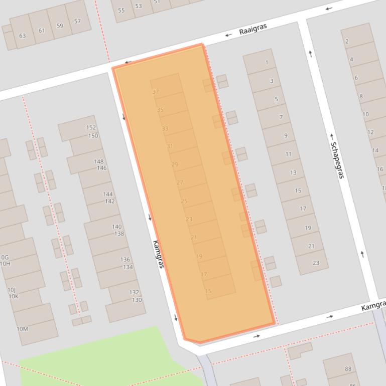 Kaart van postcodegebied 3068CB.