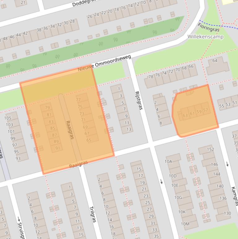 Kaart van postcodegebied 3068CH.