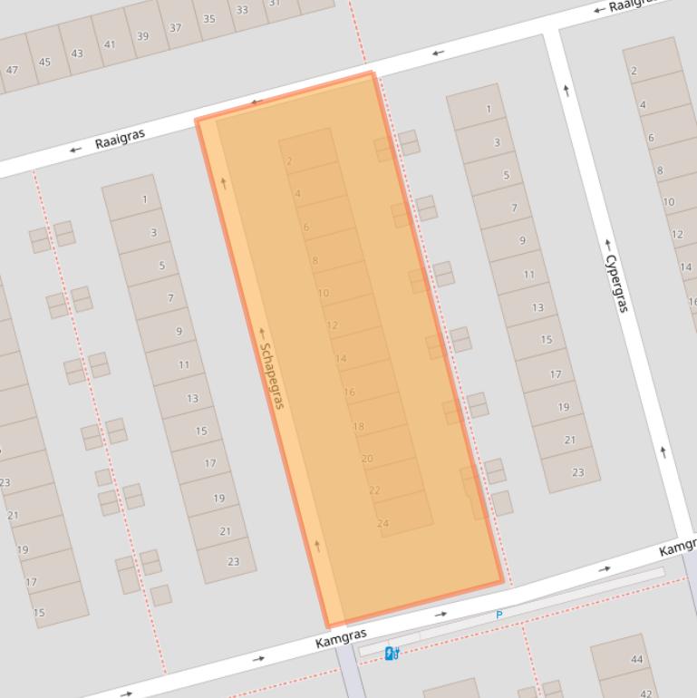 Kaart van postcodegebied 3068CT.