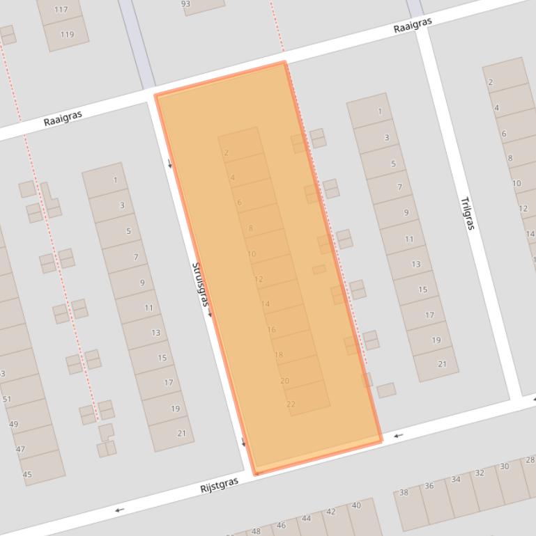 Kaart van postcodegebied 3068CW.