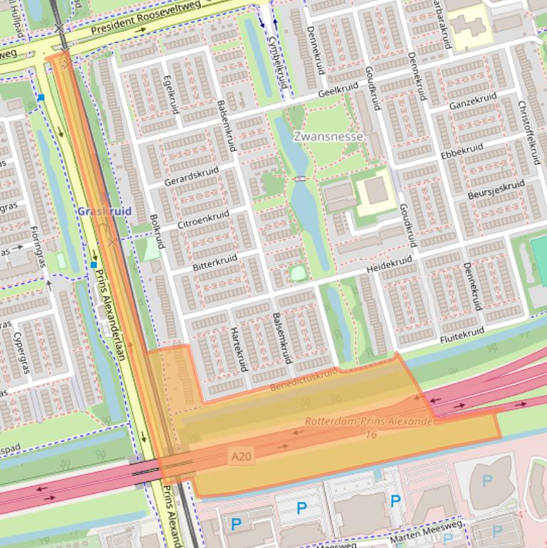 Kaart van postcodegebied 3068DM.
