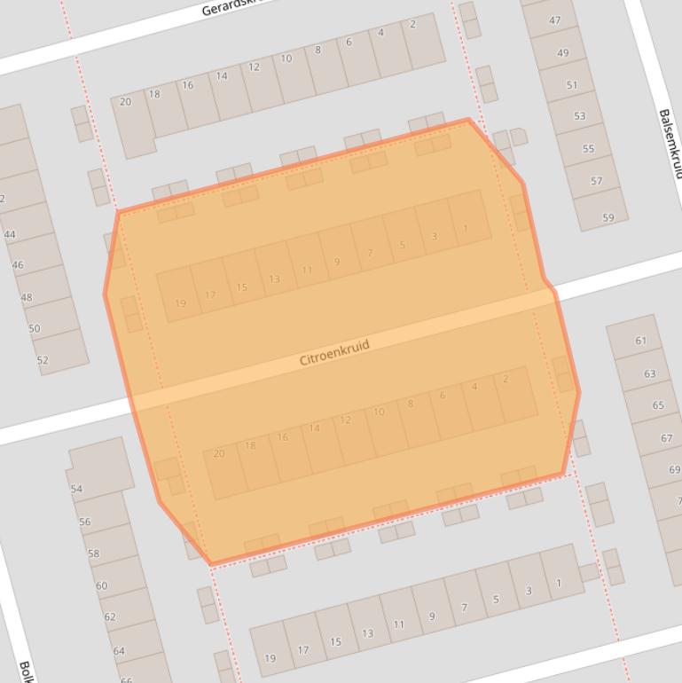 Kaart van postcodegebied 3068DR.