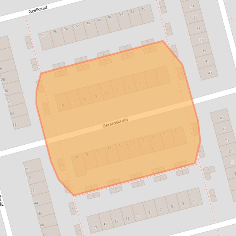 Kaart van postcodegebied 3068DW.