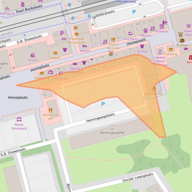 Kaart van postcodegebied 3068EB.