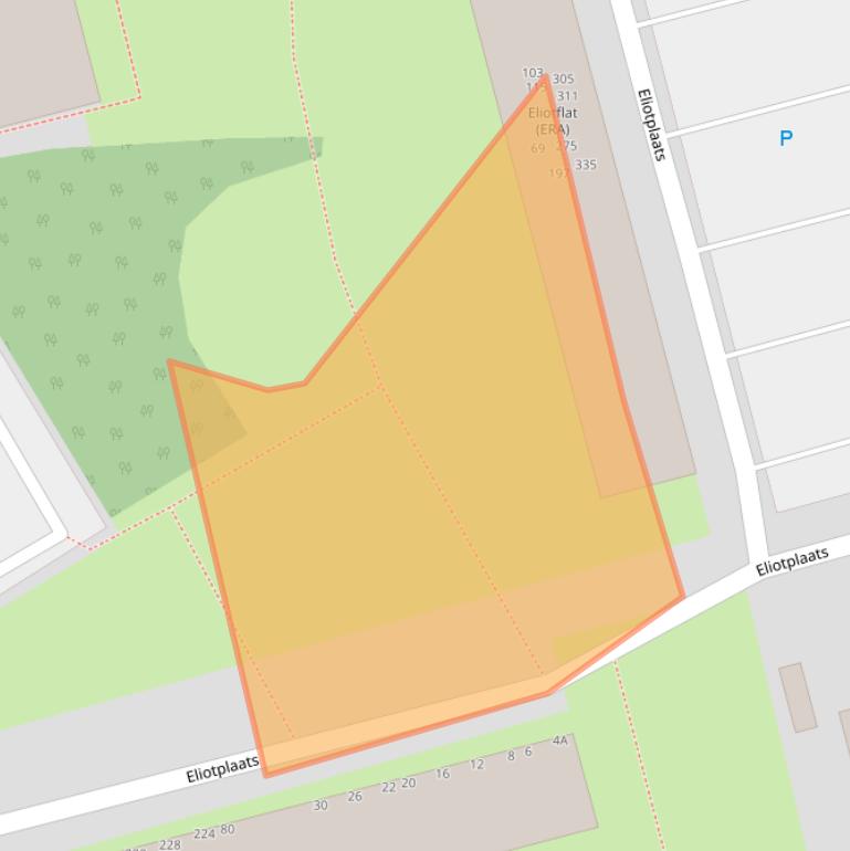 Kaart van postcodegebied 3068EG.