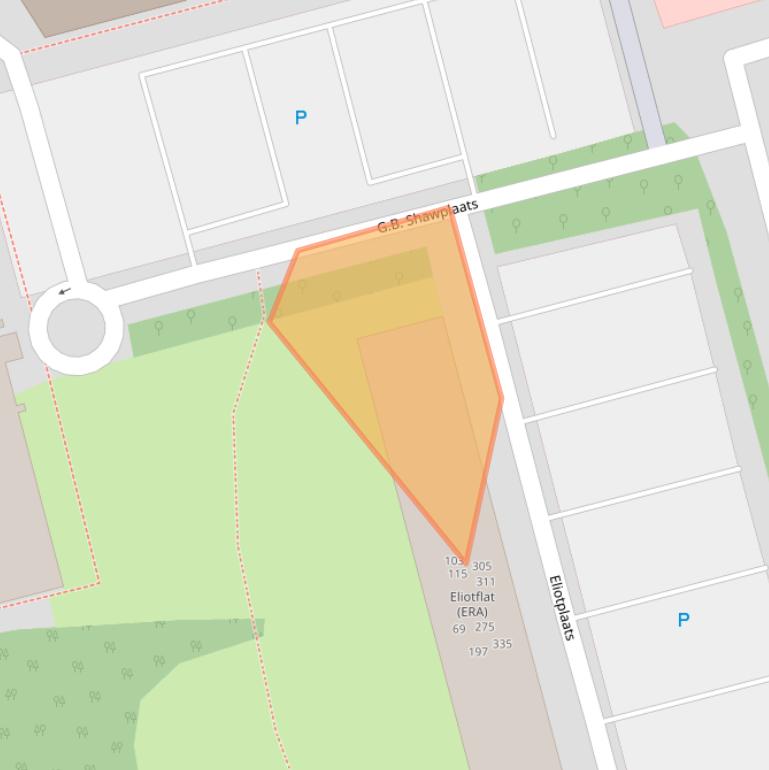 Kaart van postcodegebied 3068EH.