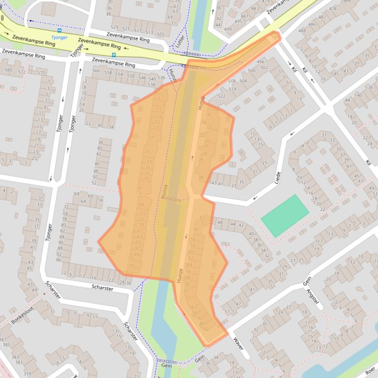 Kaart van postcodegebied 3068GL.