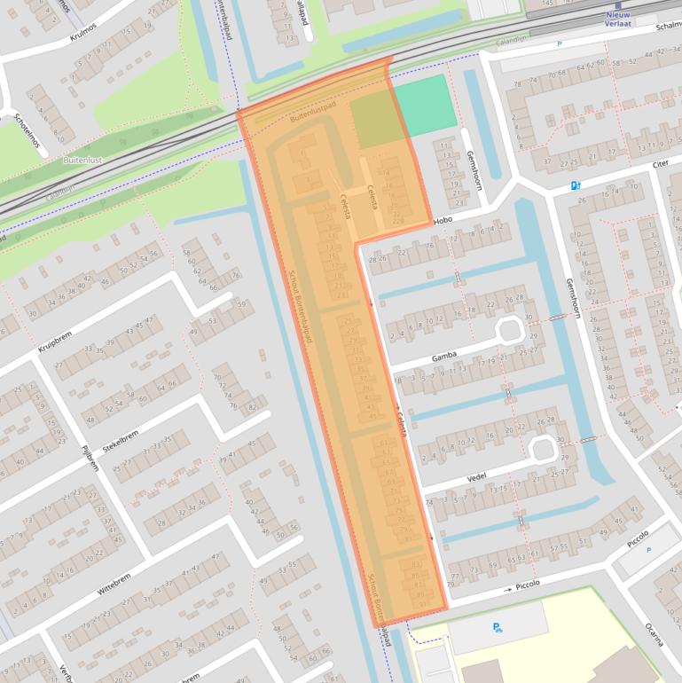 Kaart van postcodegebied 3068HH.