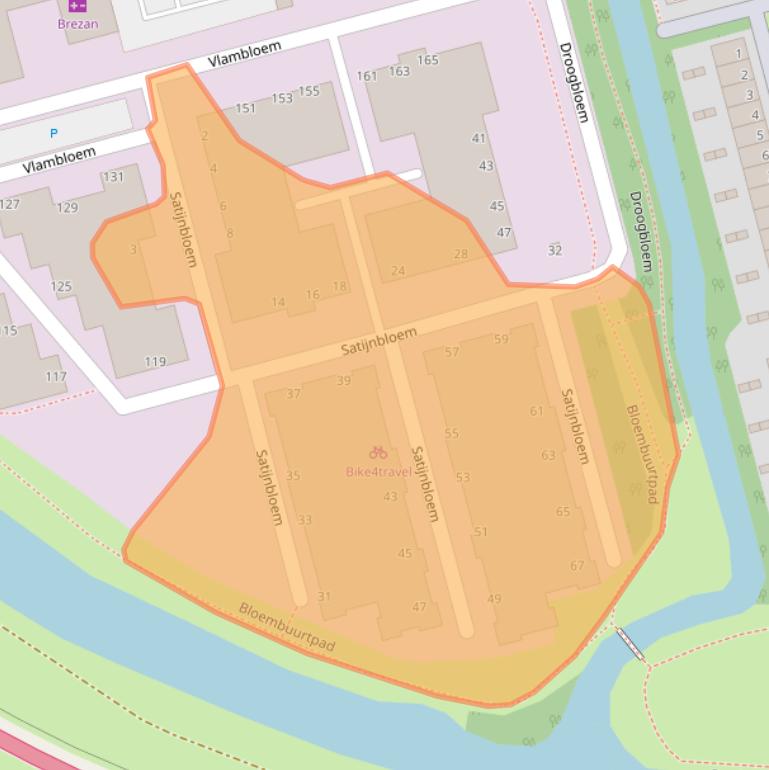 Kaart van postcodegebied 3068JP.