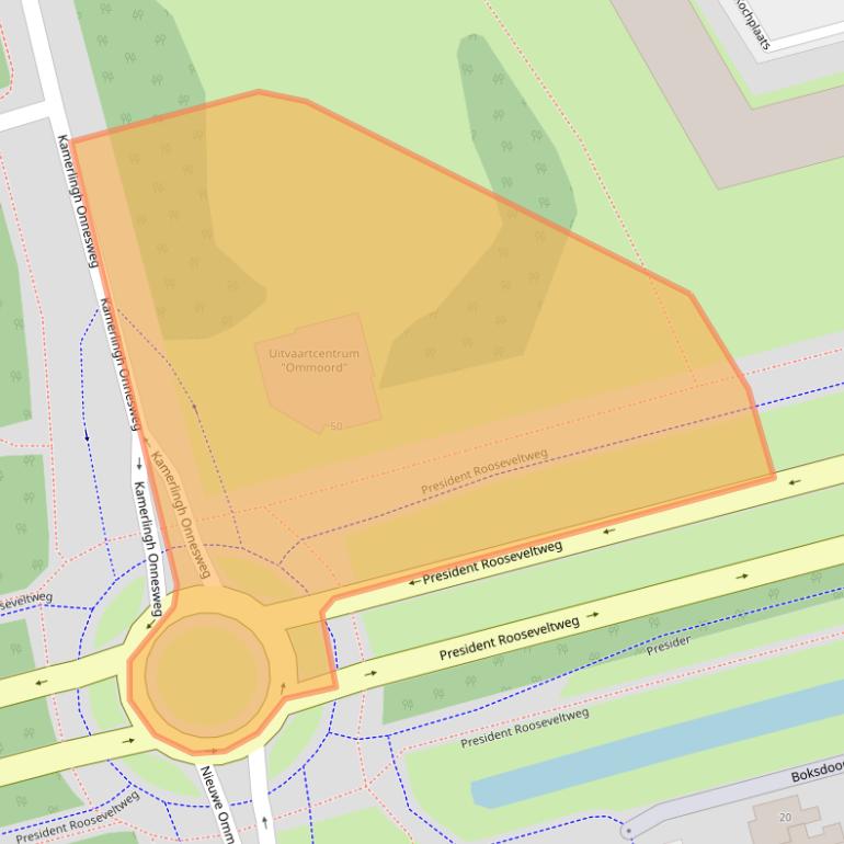 Kaart van postcodegebied 3068JR.