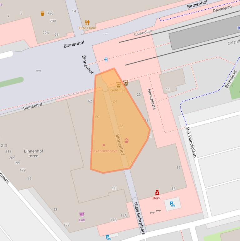 Kaart van postcodegebied 3068JW.