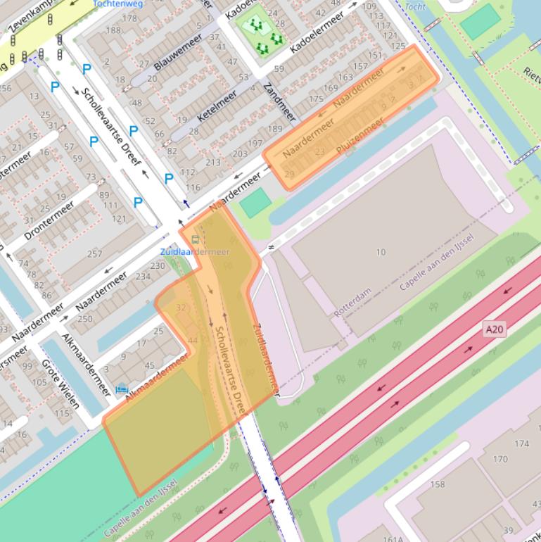 Kaart van postcodegebied 3068KB.