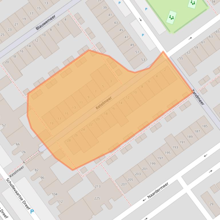 Kaart van postcodegebied 3068KG.