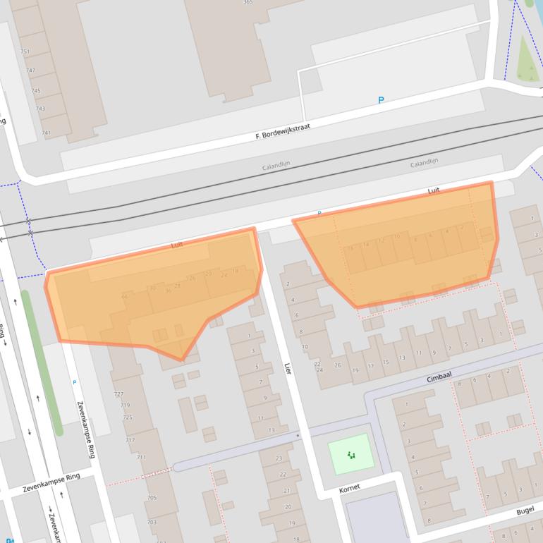 Kaart van postcodegebied 3068LR.
