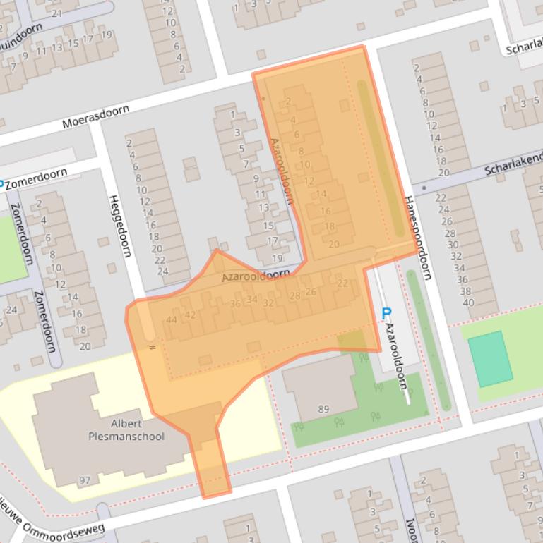 Kaart van postcodegebied 3068MD.