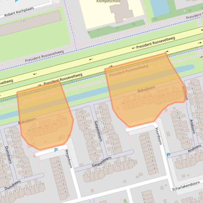 Kaart van postcodegebied 3068ME.