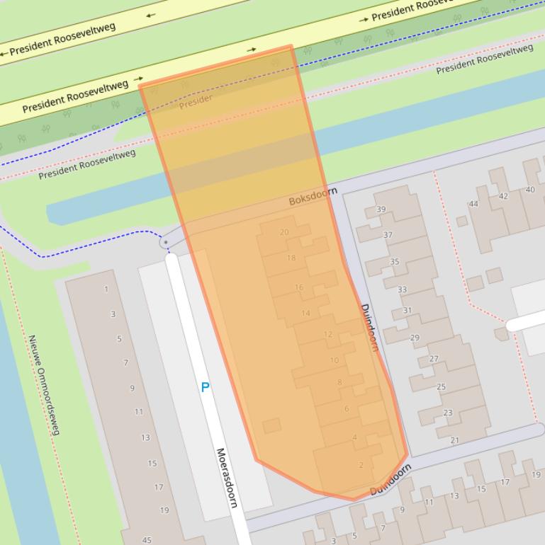 Kaart van postcodegebied 3068MH.
