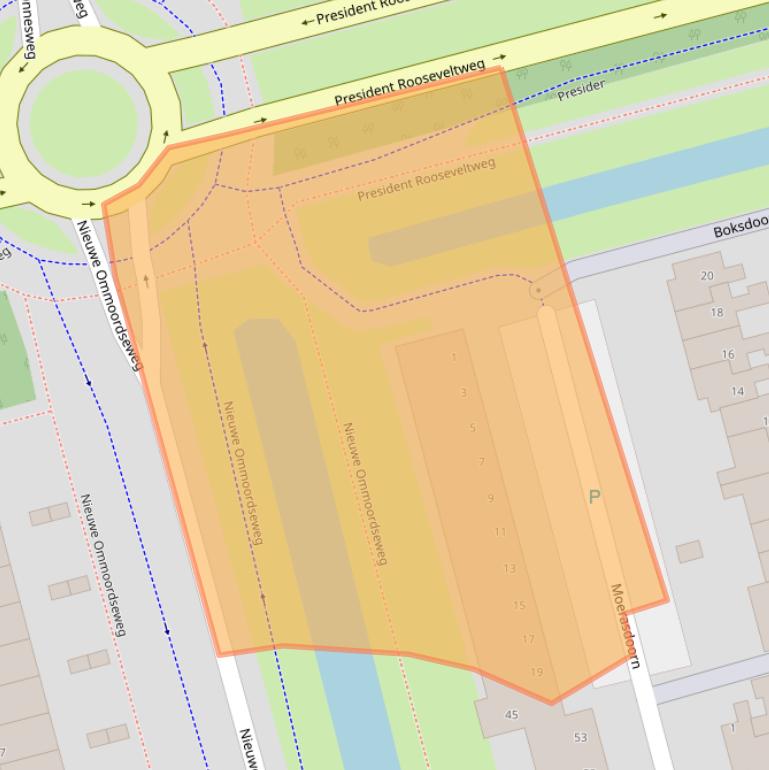 Kaart van postcodegebied 3068MP.