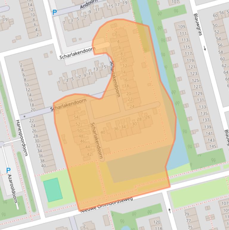 Kaart van postcodegebied 3068MT.
