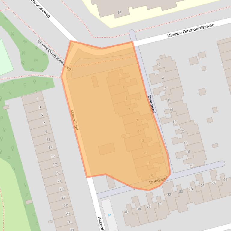 Kaart van postcodegebied 3068NB.