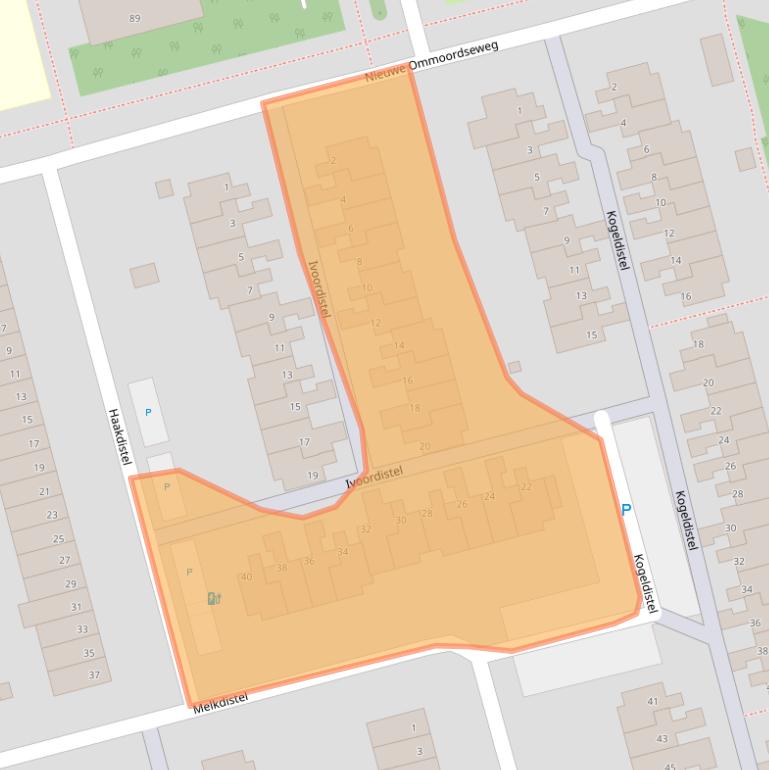 Kaart van postcodegebied 3068NG.