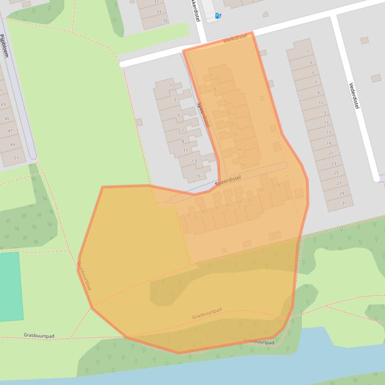 Kaart van postcodegebied 3068NN.