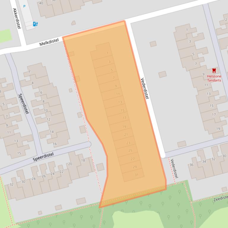 Kaart van postcodegebied 3068NP.