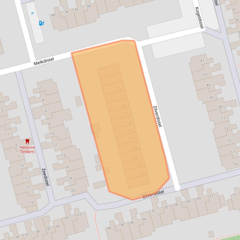 Kaart van postcodegebied 3068NT.