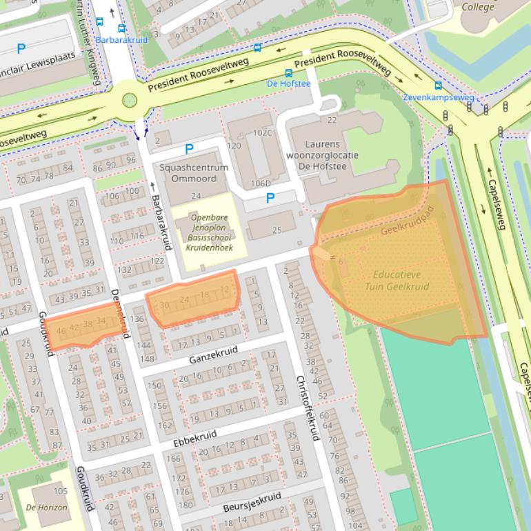 Kaart van postcodegebied 3068SP.