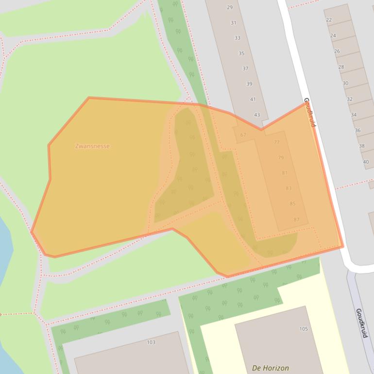 Kaart van postcodegebied 3068ST.
