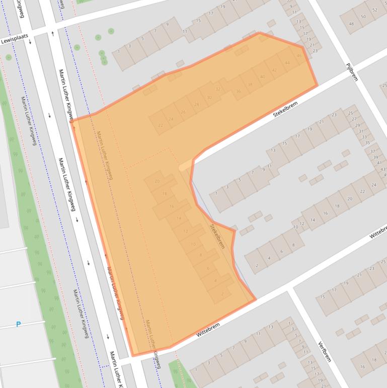 Kaart van postcodegebied 3068TC.