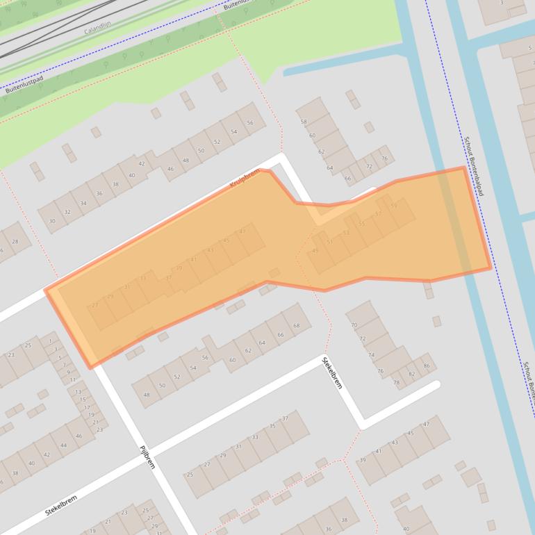 Kaart van postcodegebied 3068TG.