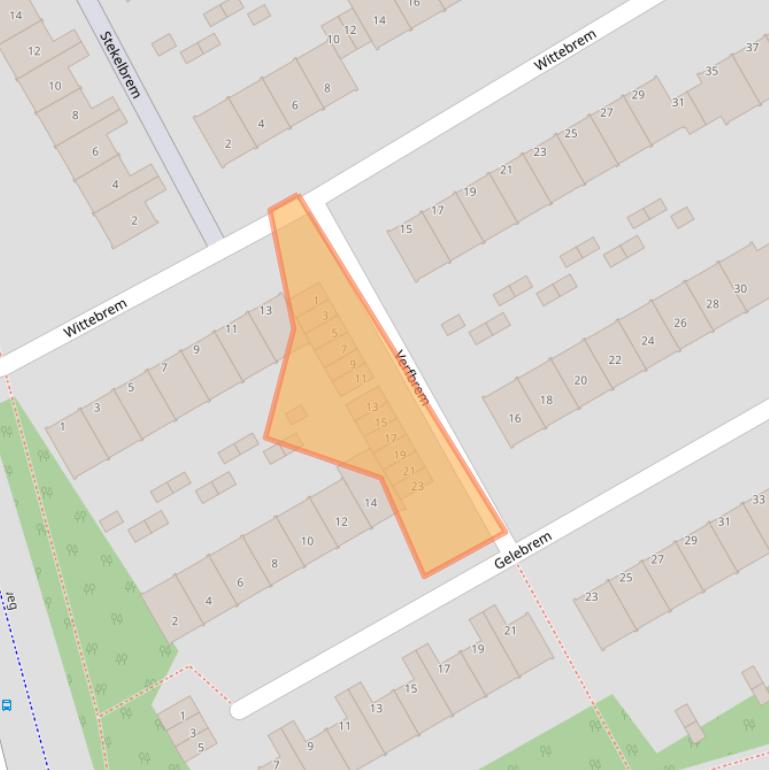 Kaart van postcodegebied 3068TN.