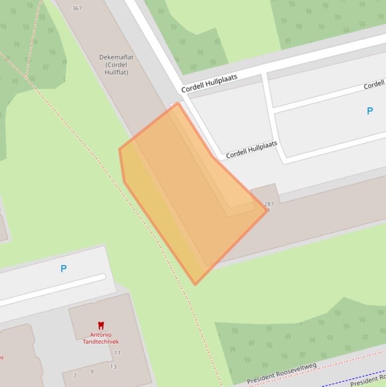 Kaart van postcodegebied 3068VE.