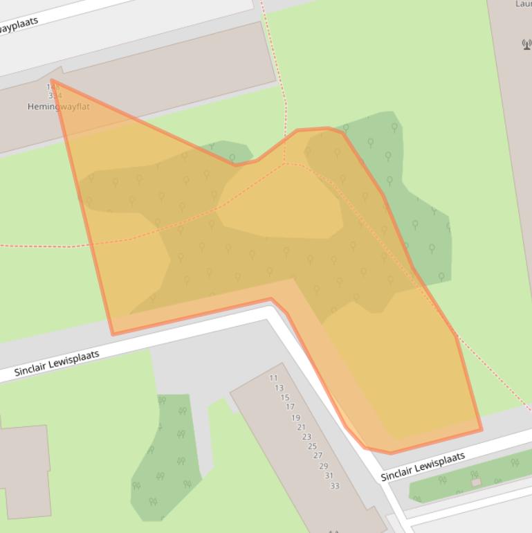 Kaart van postcodegebied 3068WR.