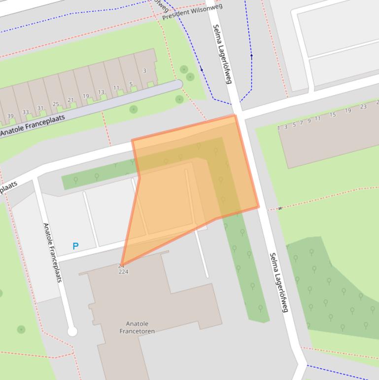 Kaart van postcodegebied 3069AG.