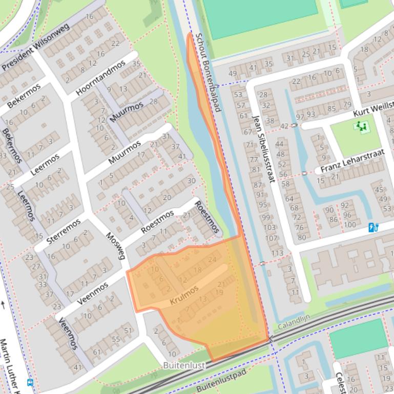 Kaart van postcodegebied 3069AL.