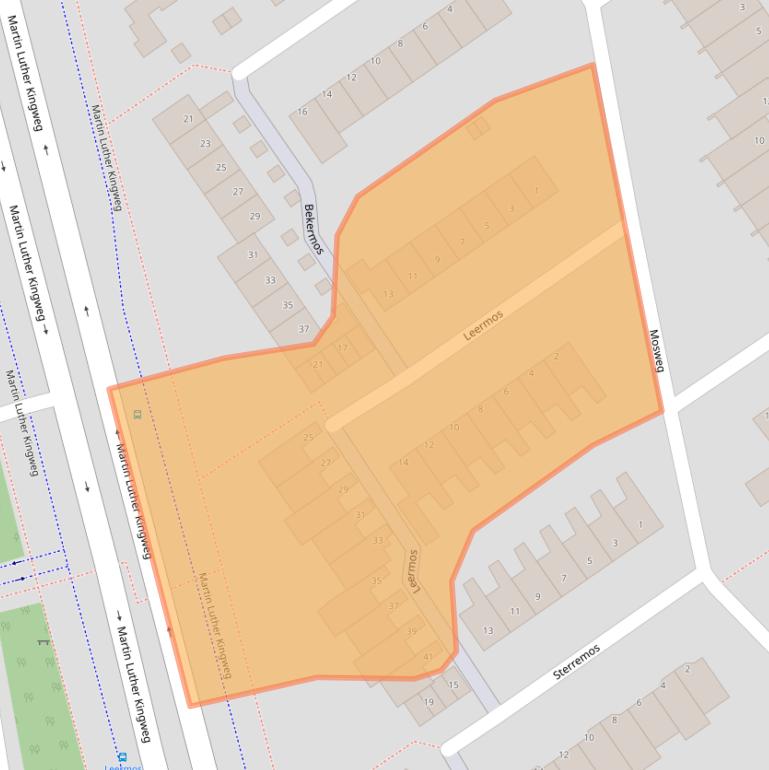 Kaart van postcodegebied 3069AM.