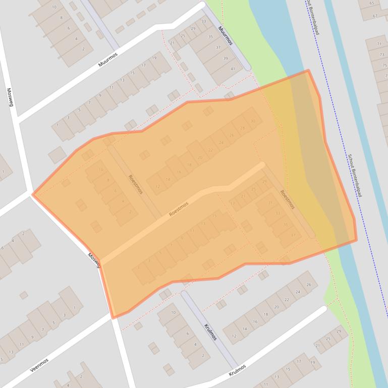 Kaart van postcodegebied 3069AR.