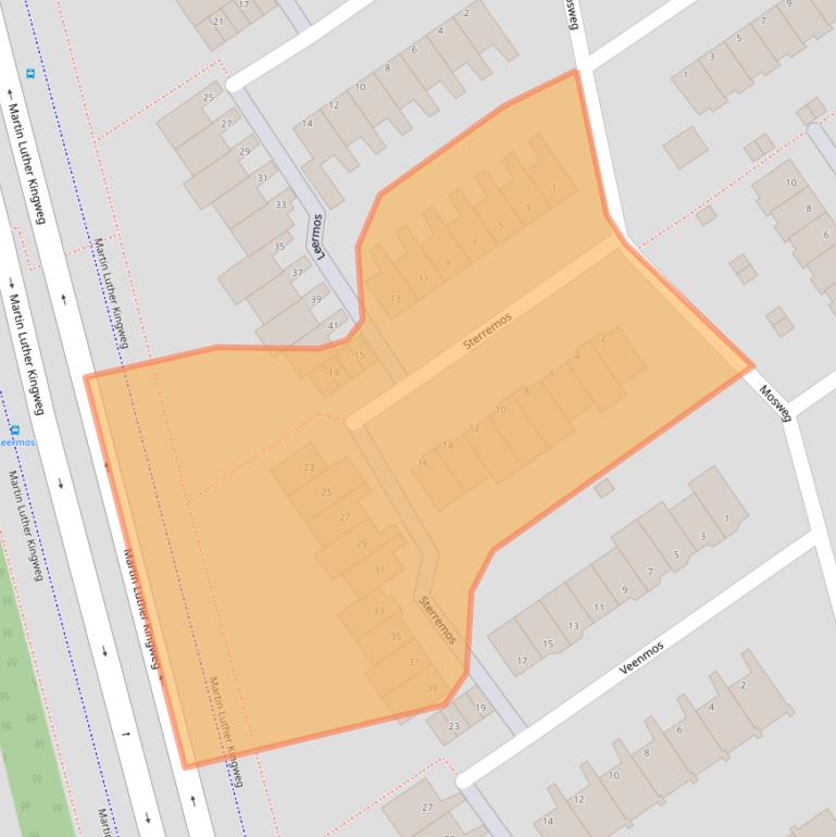 Kaart van postcodegebied 3069AS.