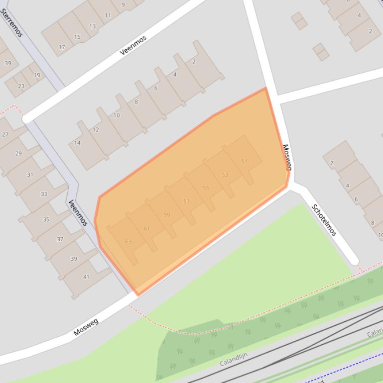 Kaart van postcodegebied 3069AV.