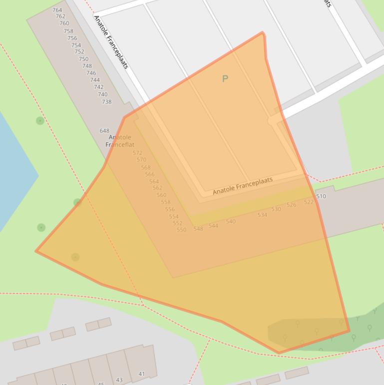 Kaart van postcodegebied 3069BE.