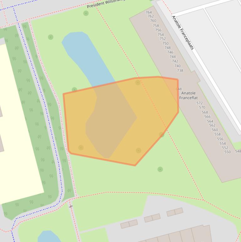 Kaart van postcodegebied 3069BH.