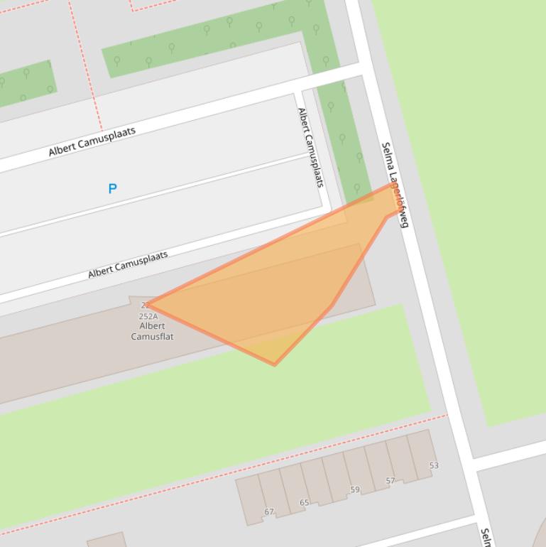 Kaart van postcodegebied 3069BK.