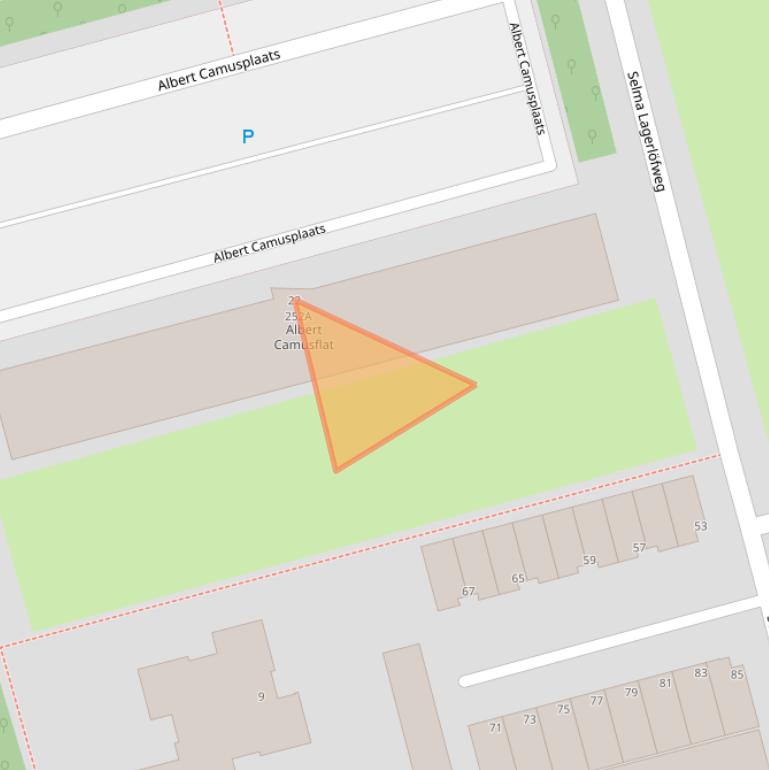 Kaart van postcodegebied 3069BM.