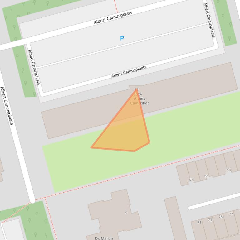 Kaart van postcodegebied 3069BS.