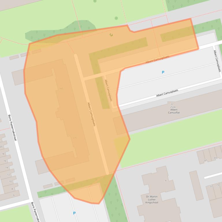 Kaart van postcodegebied 3069BW.